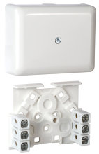 Koblingsboks m/6 klemmer 83x64x28 mm - Elko 